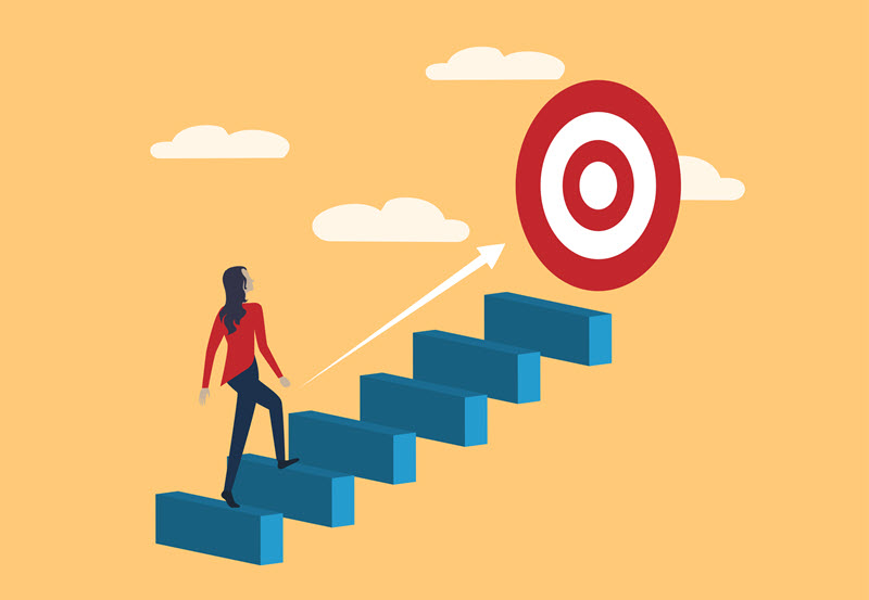 stairs target graphic